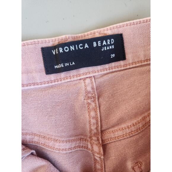 NWT Veronica Beard Blake Crop HR Classic Straight Jeans Sz 29 Rosewood #2C439 - Picture 13 of 13